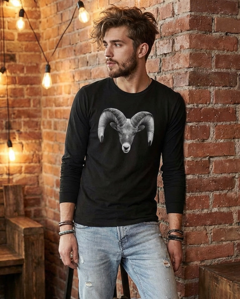 Bighorn Sheep, Wyldlife for Tomorrow, Moss Apparel, Long Sleeve T-Shirt