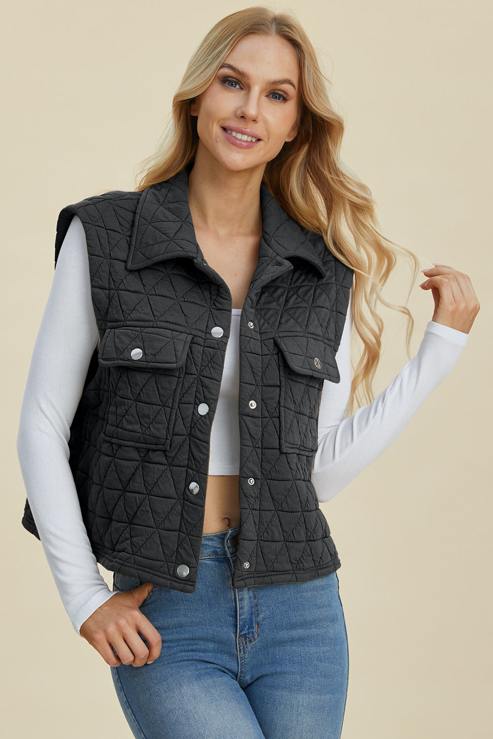 Double Take Snap Down Vest