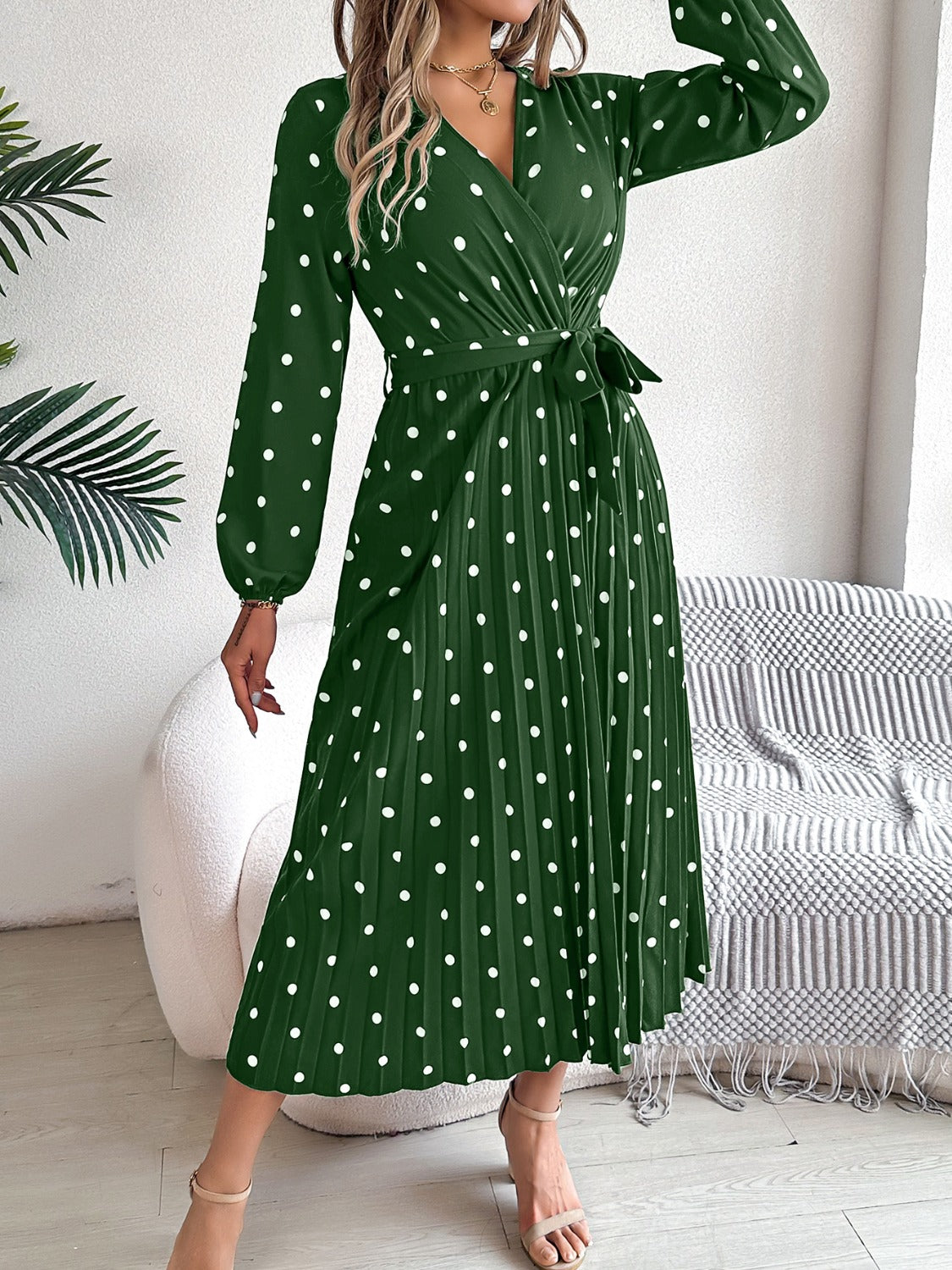 Polka Dot Midi Dress