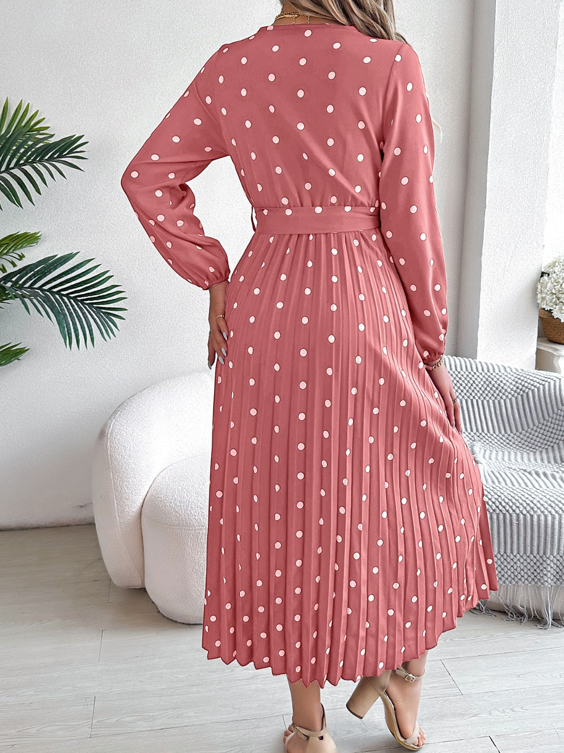 Polka Dot Midi Dress