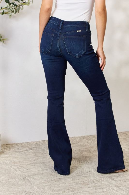 Kancan-Mid Rise Flare Jeans