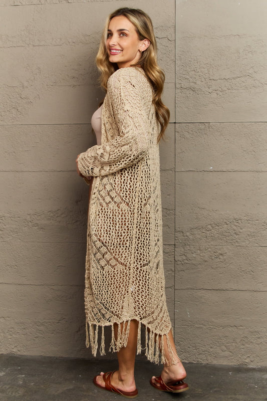 Heyson-Western Chic Fringe Cardigan