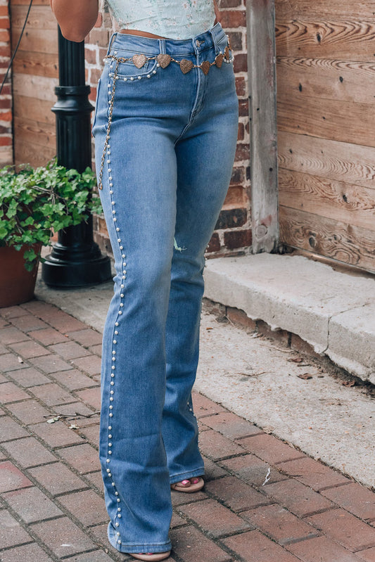 Pearl Seam Bootcut Jeans