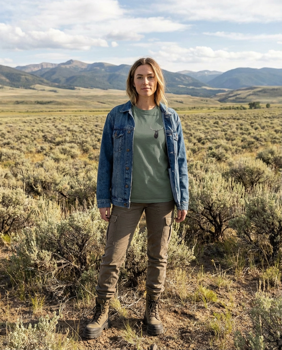 Elk, Wyldlife for Tomorrow, Moss Apparel, T-Shirt