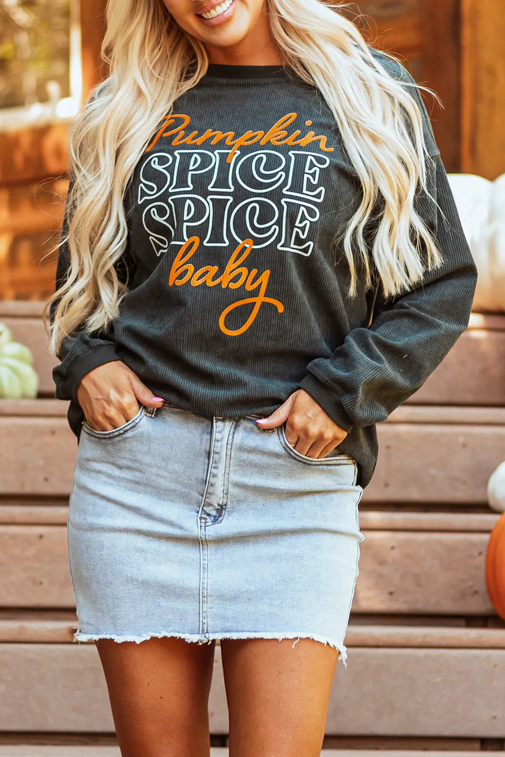 Pumpkin Spice Spice Baby Graphic Sweatshirt