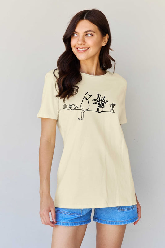 Simply Love-Cat Graphic Tee