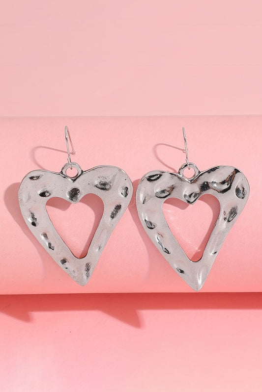 Hollowed Heart Earrings