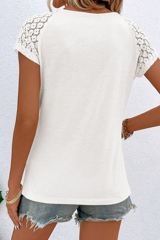 Lace Keyhole Tee