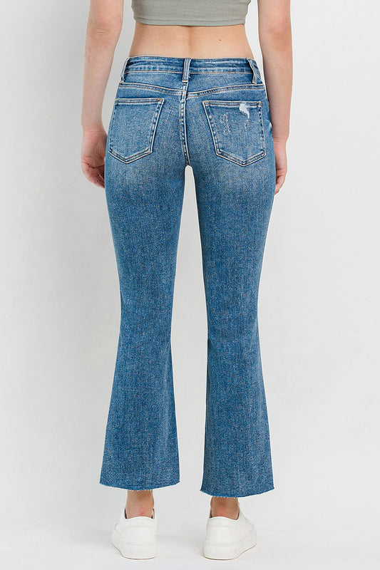 Vervet by Flying Monkey Cropped Flare Jeans