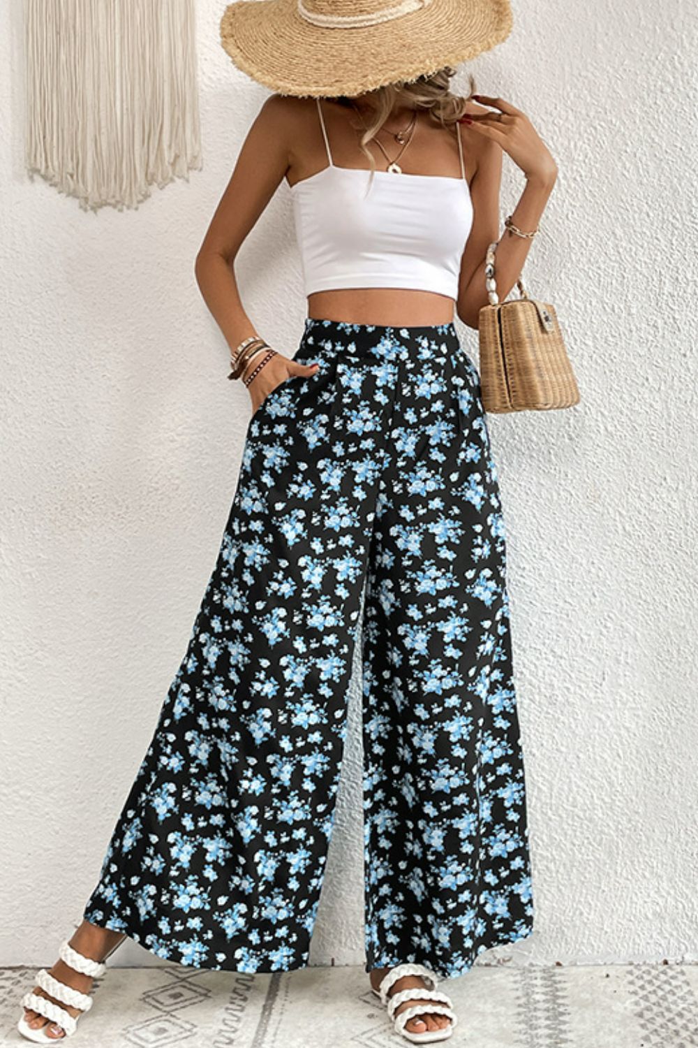Perfee-Floral Culottes