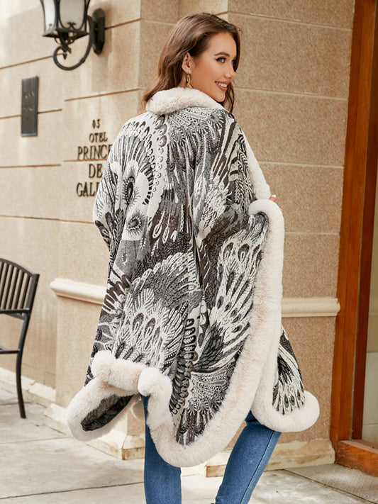 Fuzzy Lined Poncho