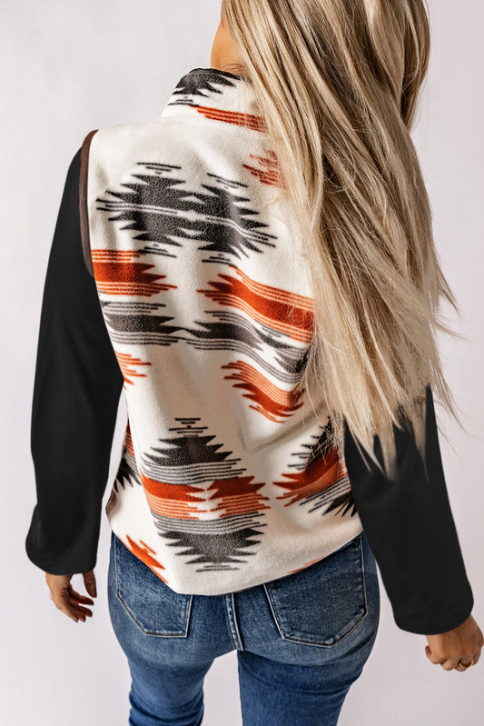 Fuzzy Aztec Vest