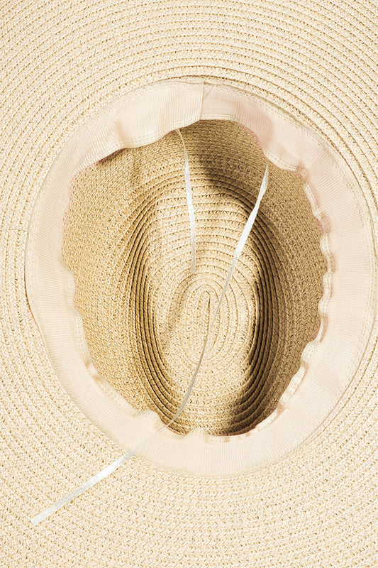 Geometric Band Straw Hat