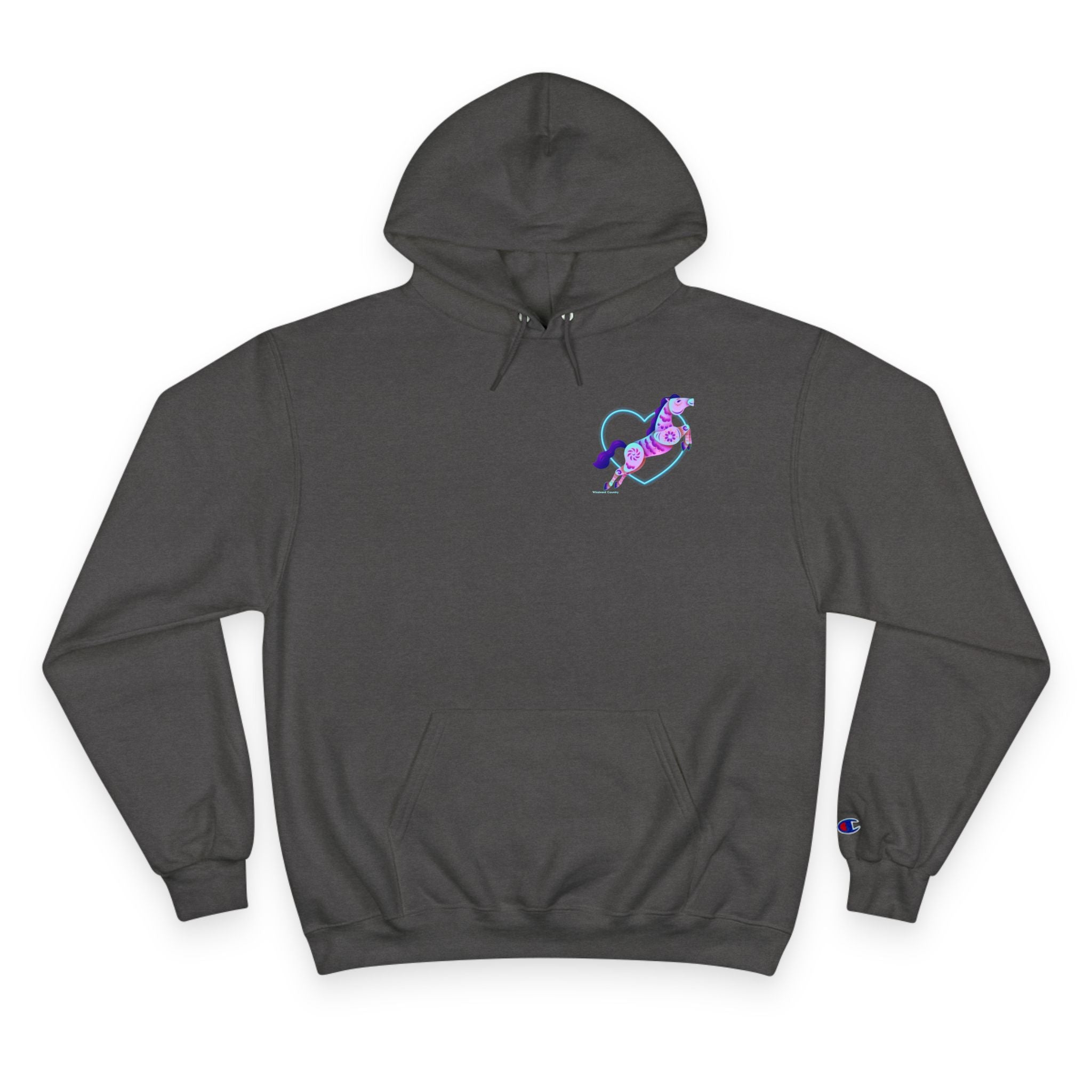 Neon Leaping Love Hoodie