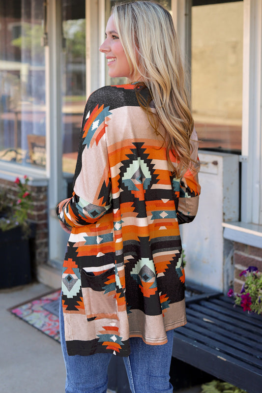 Desert Sunset Cardigan with Pockets