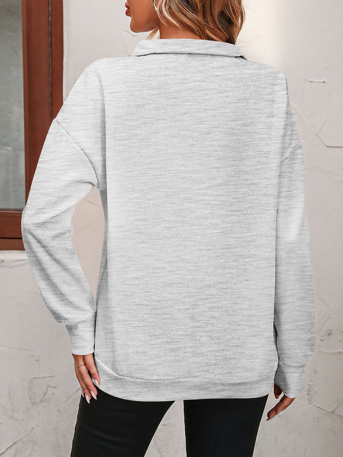 Mandy-Quarter Zip Sweatshirt