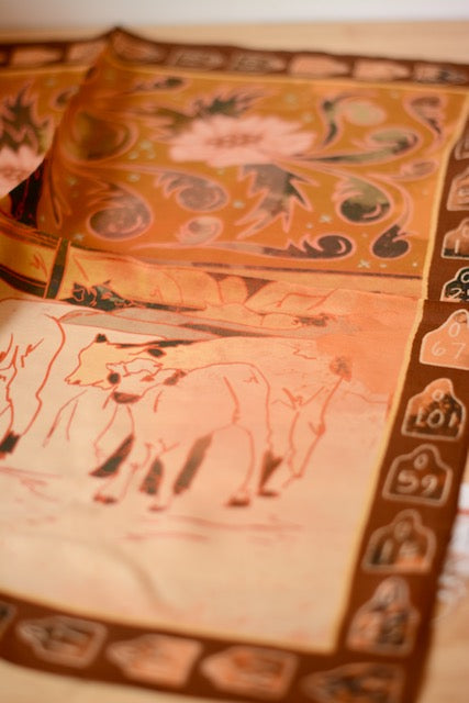 Round Up Silk Western Cowgirl Wild Rag Scarf