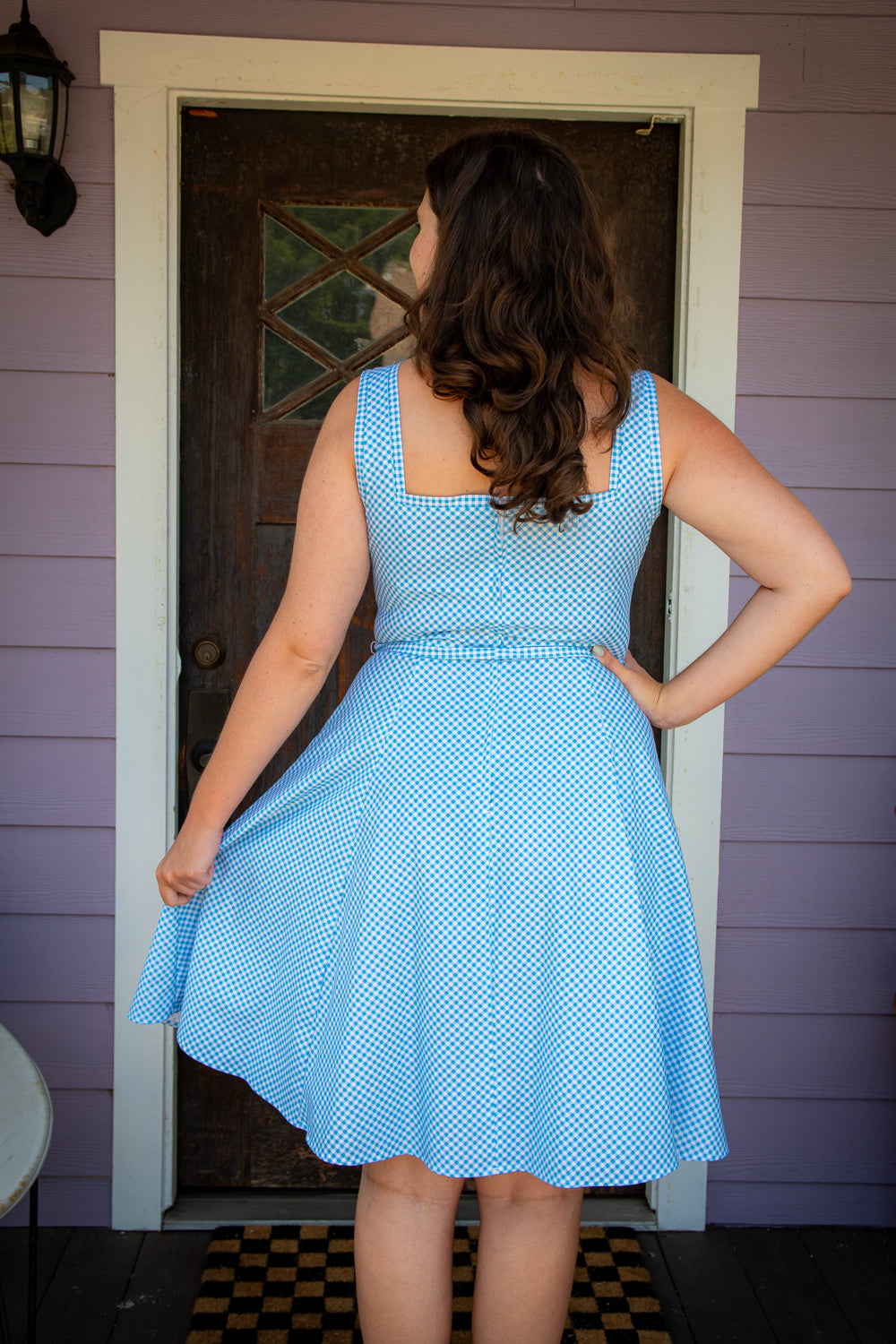 Sadie Dress - Little Sky Gingham