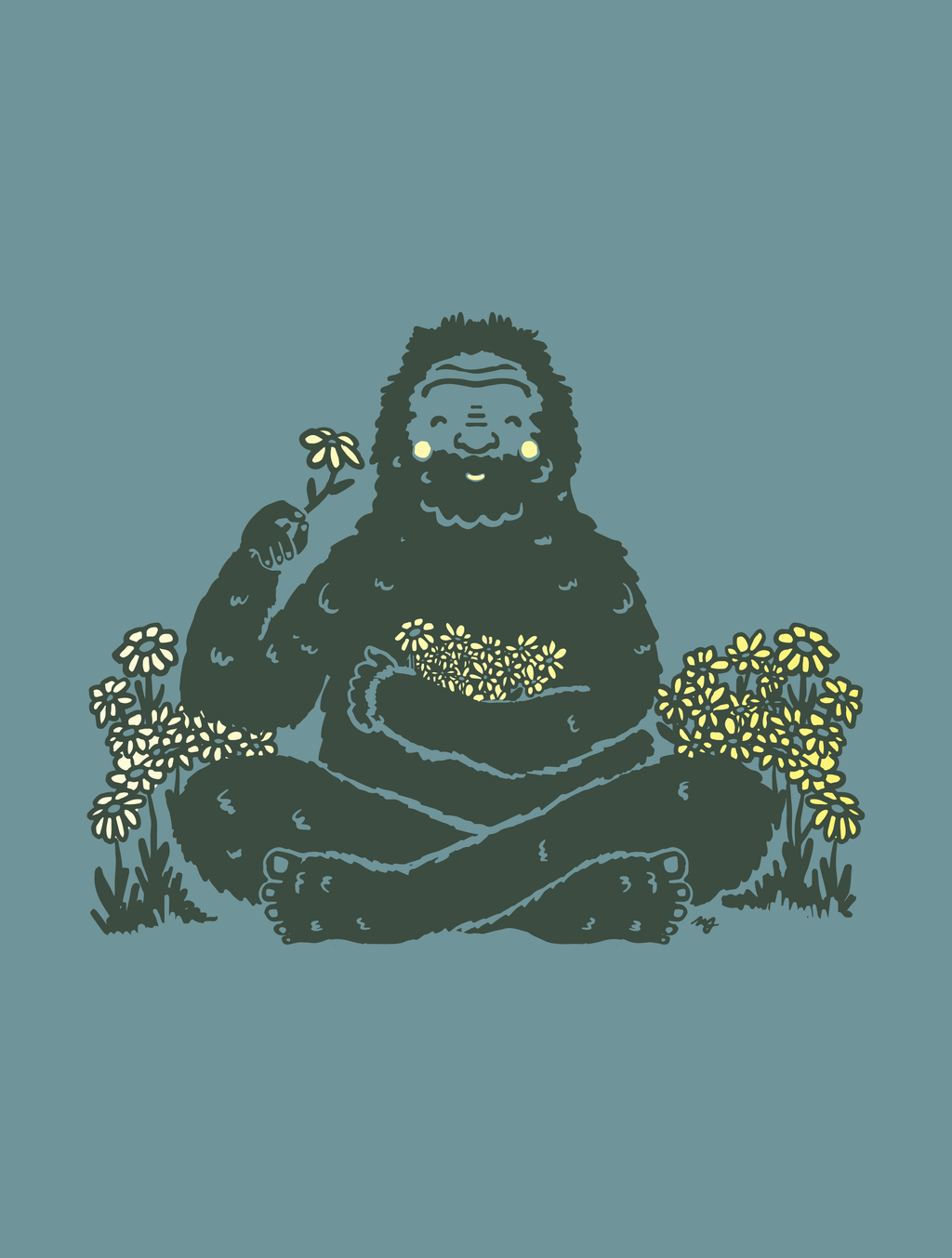Bigfoot Flowers · Unisex T-Shirt
