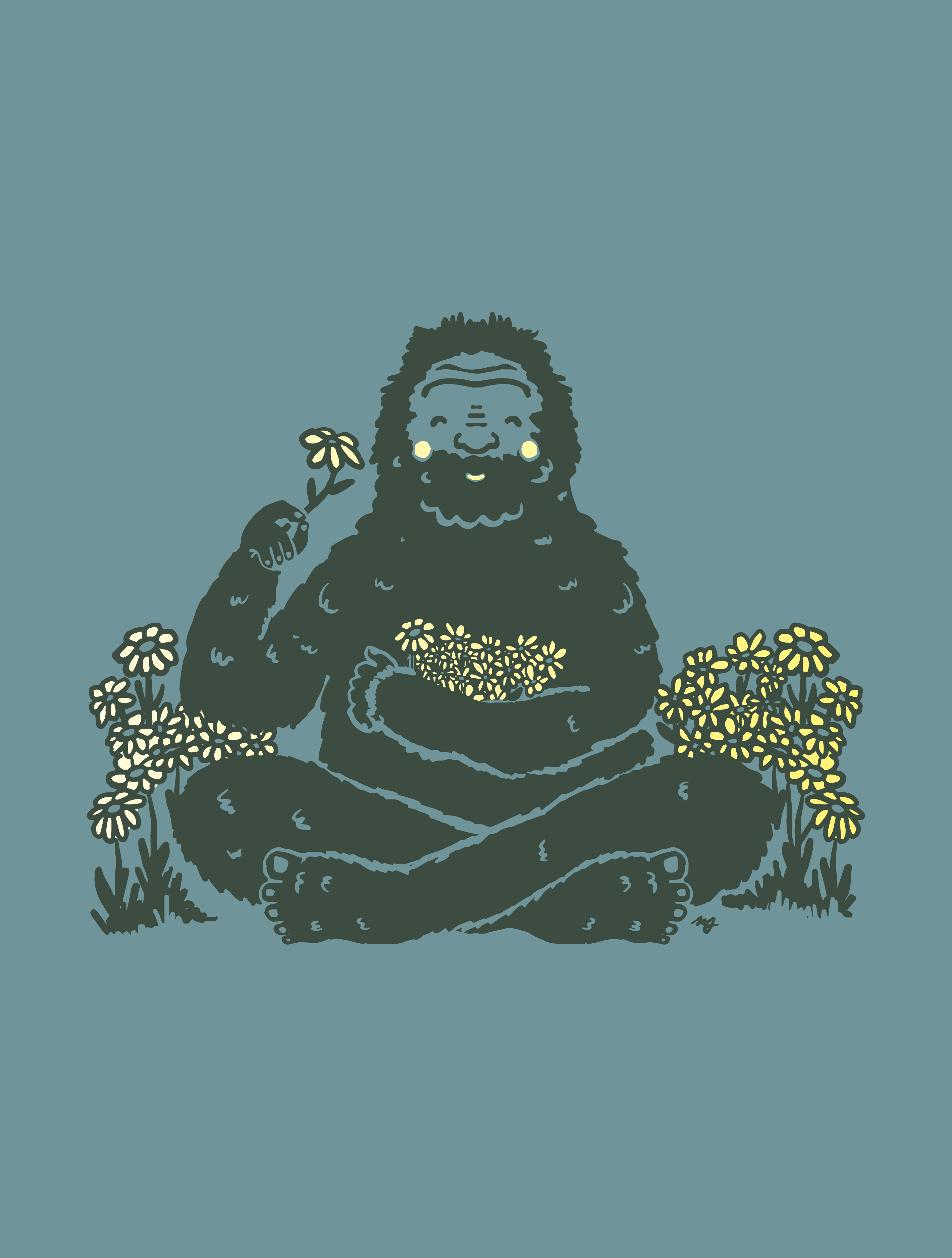 Bigfoot Flowers · Unisex T-Shirt