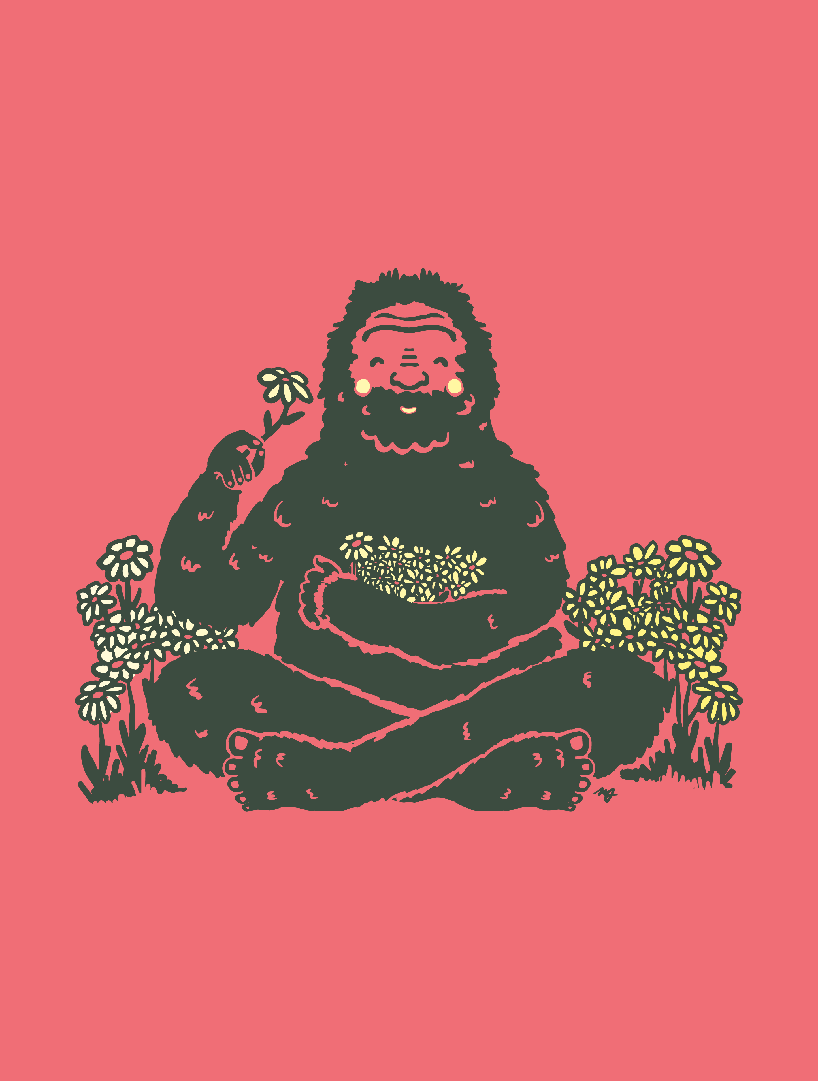 Bigfoot Flowers · Unisex T-Shirt