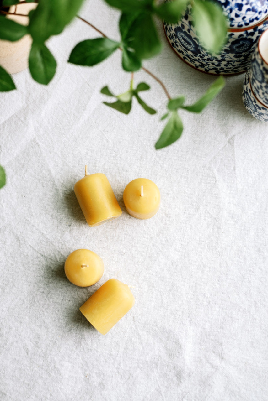 Votives and Mini Votives | Beeswax Candles