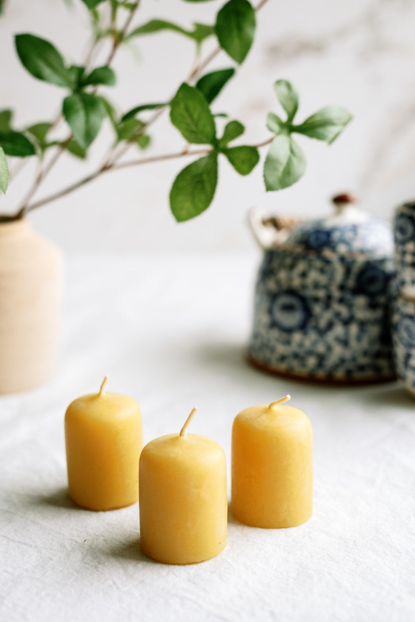 Votives and Mini Votives | Beeswax Candles