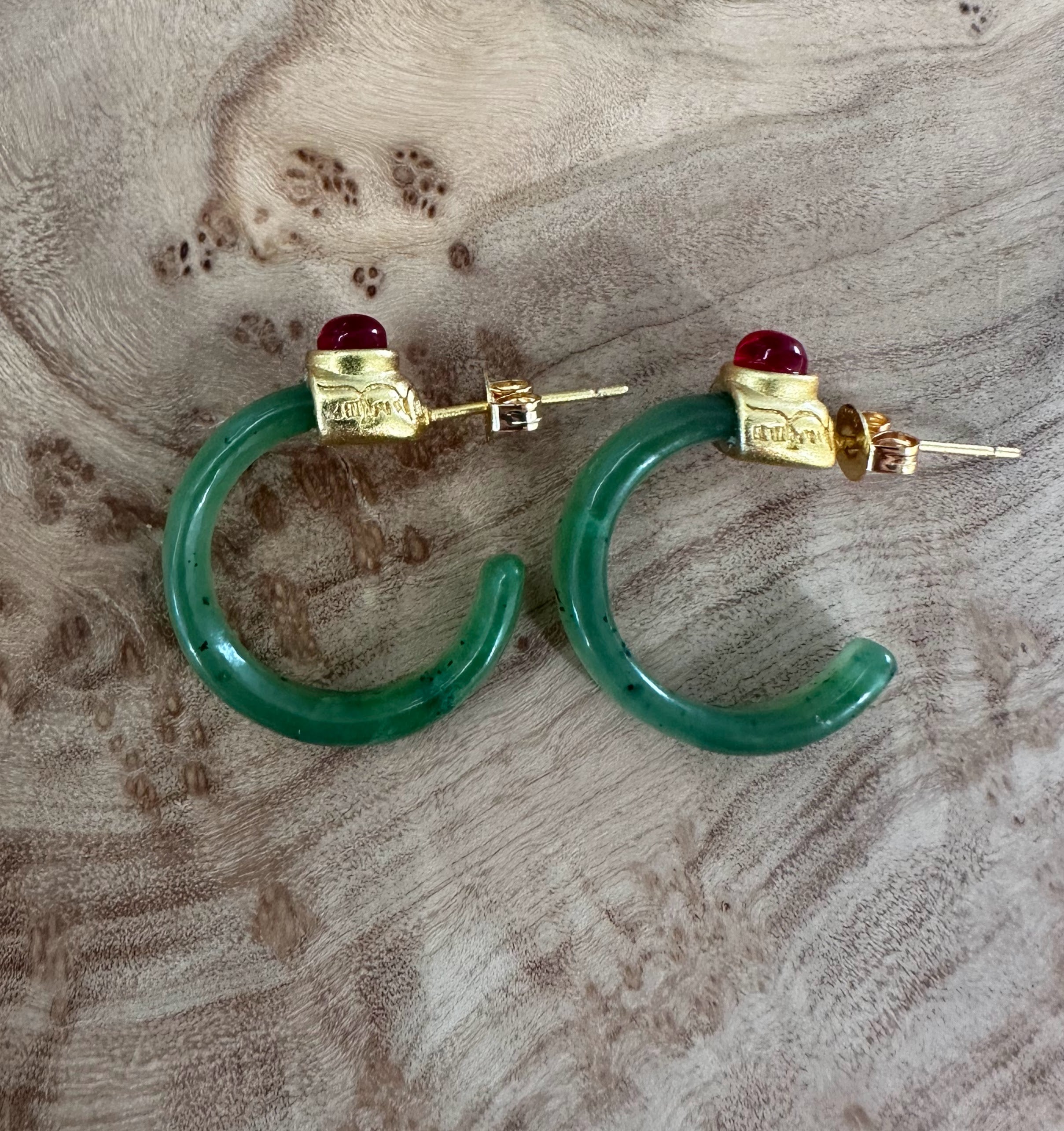Jade Earrings, #113