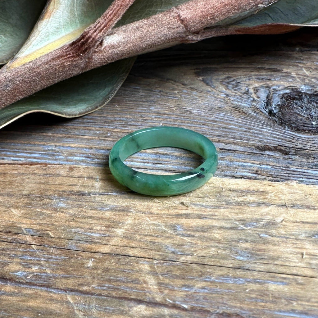 Narrow Jade Band Ring 5mm