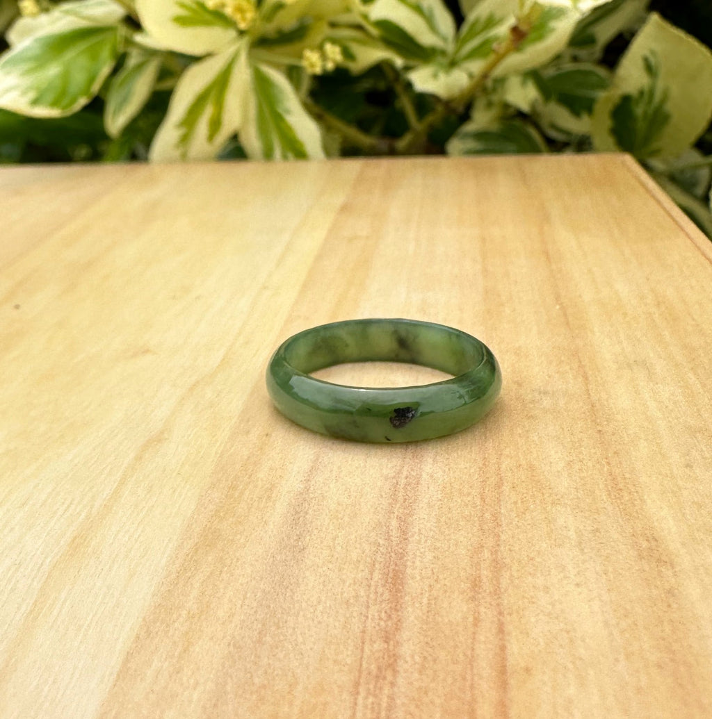 Narrow Jade Band Ring 5mm