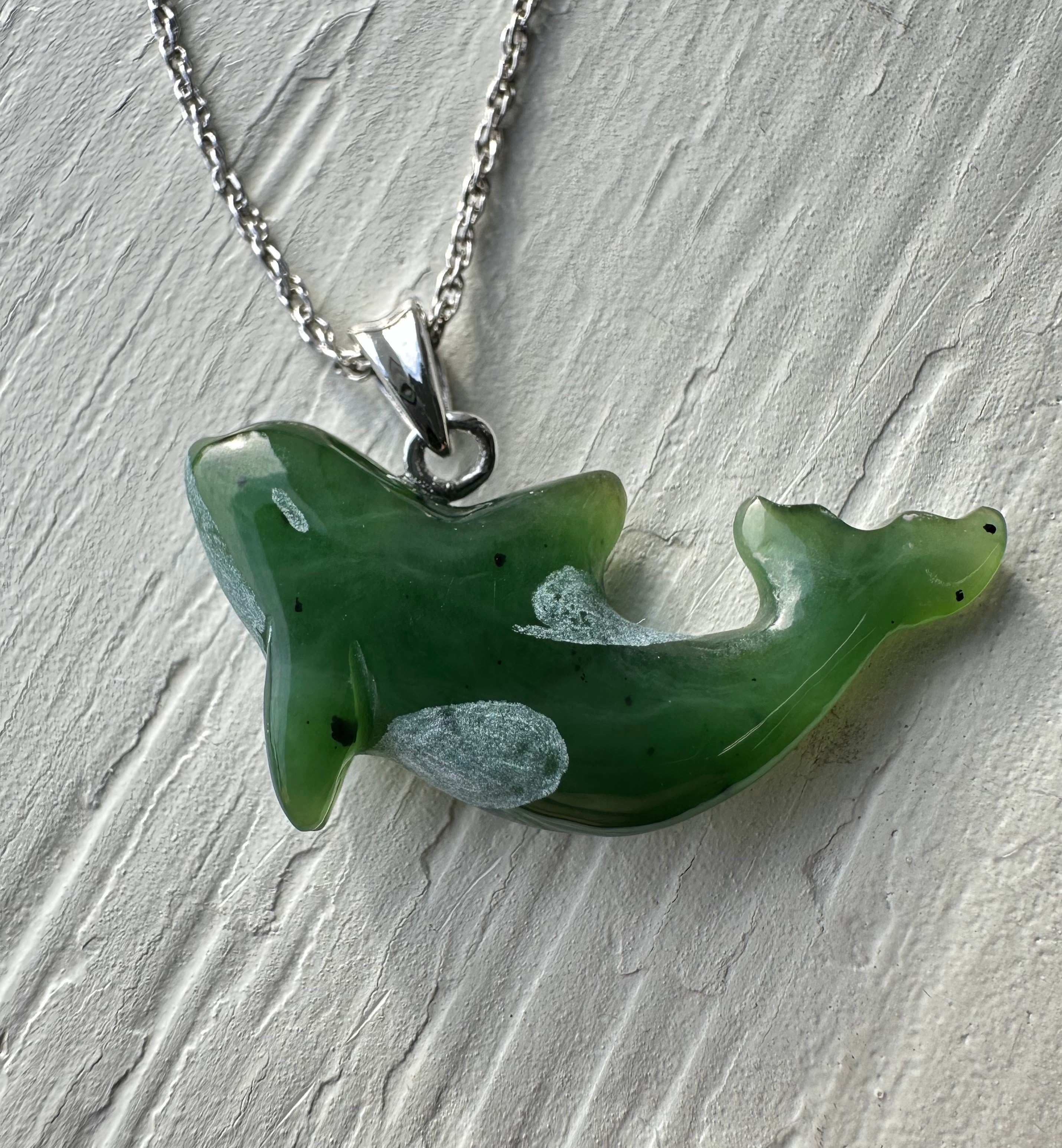 Killer Whale Tail Pendant, 30mm