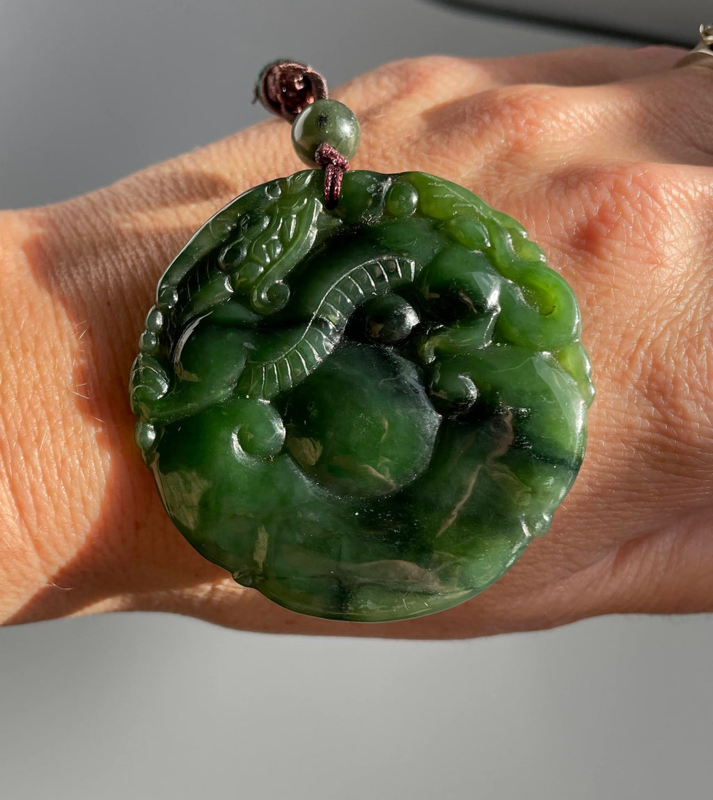 Double Sided Dragon Pendant, 50mm