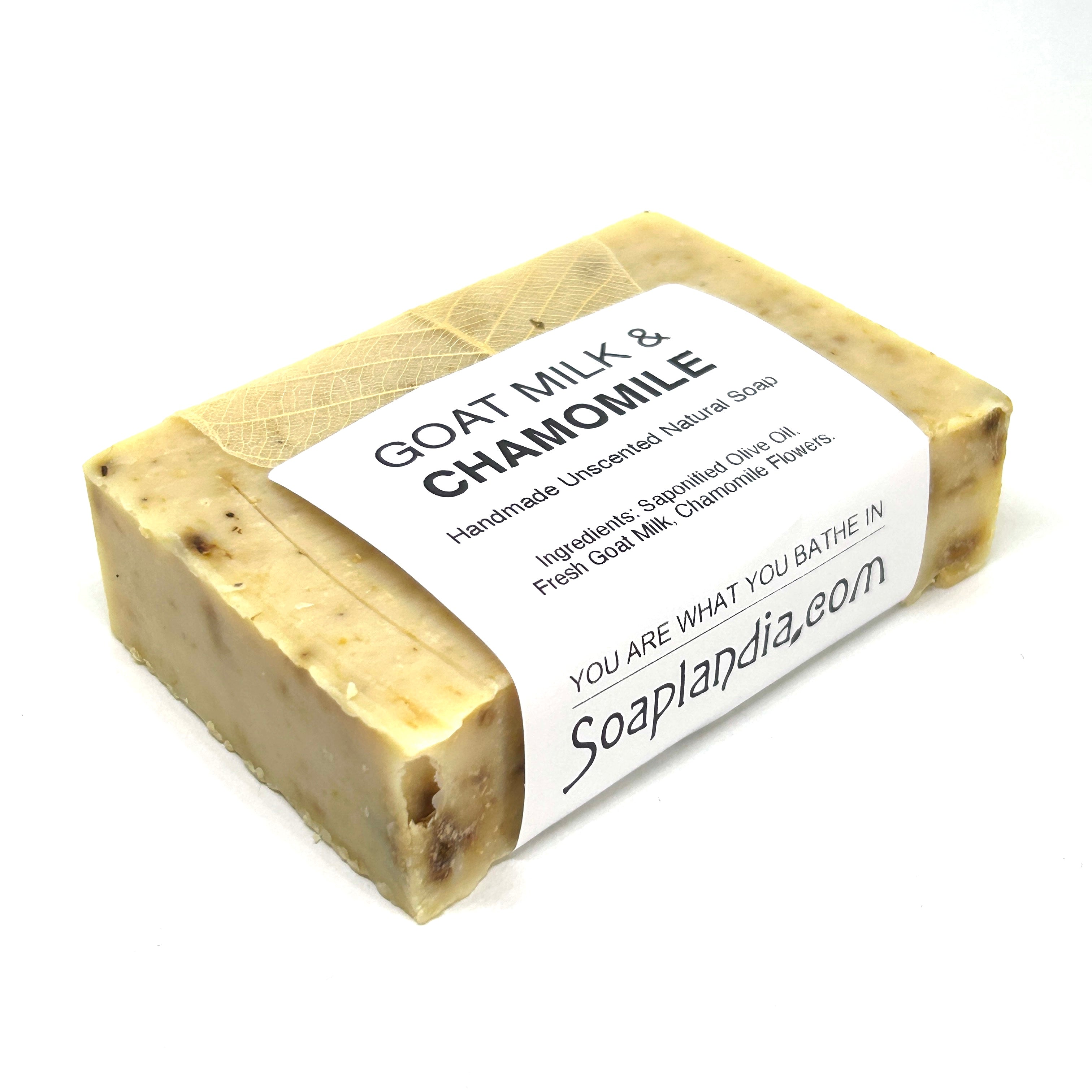 Goat Milk & Olive Oil Bar Soap with Chamomile, Unscented