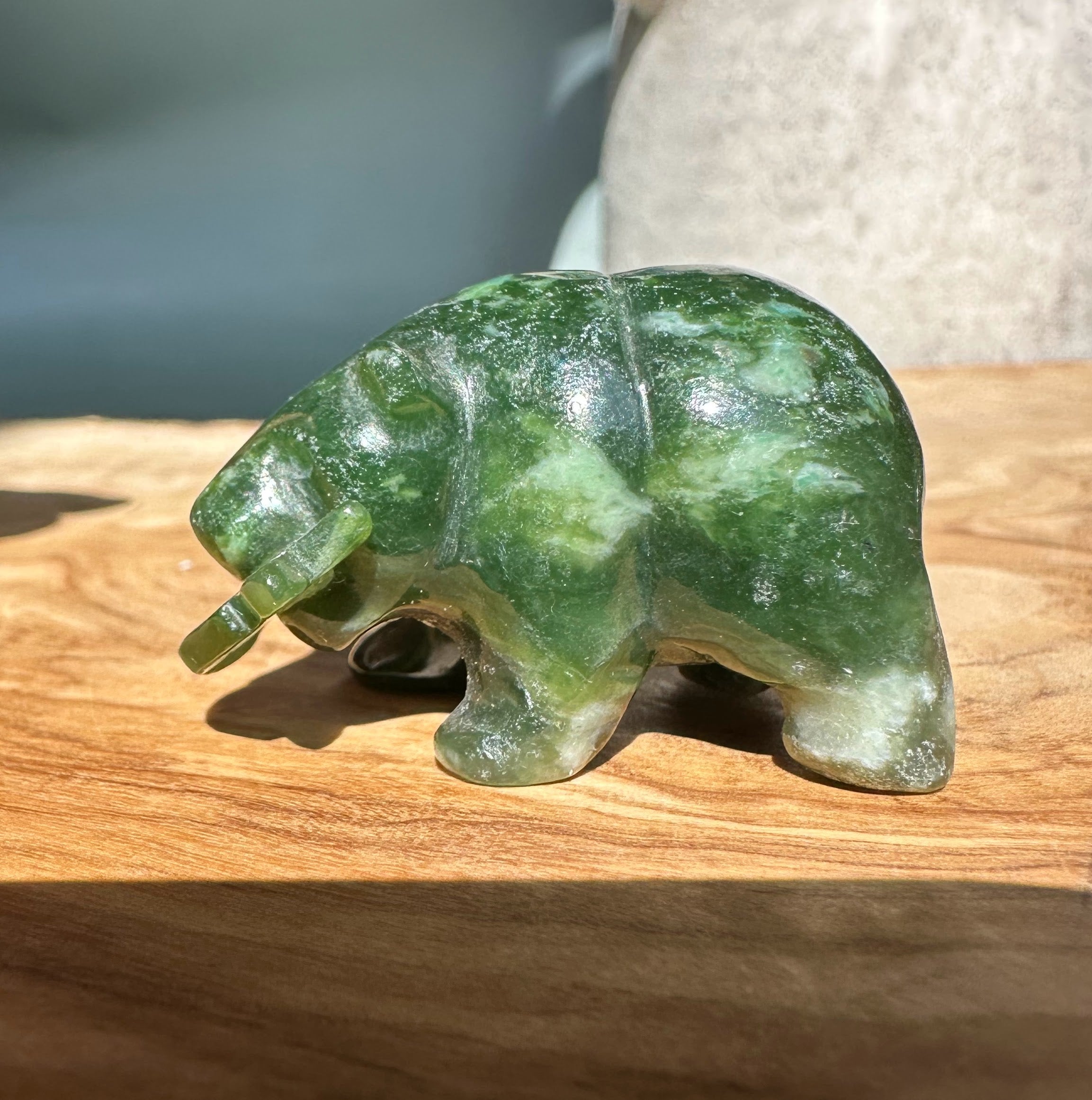 Bear Special with Jade Fish, 1.5"