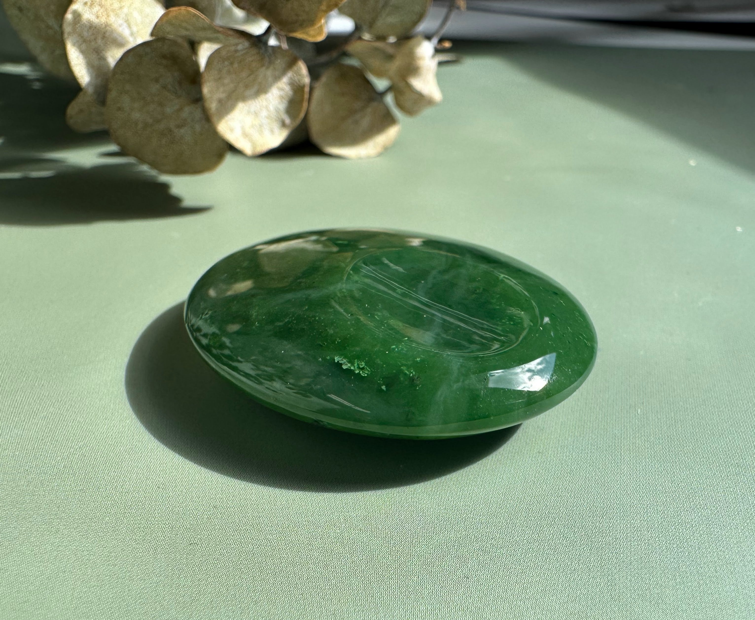 Canadian Jade Worry Stone, available in 2 sizes