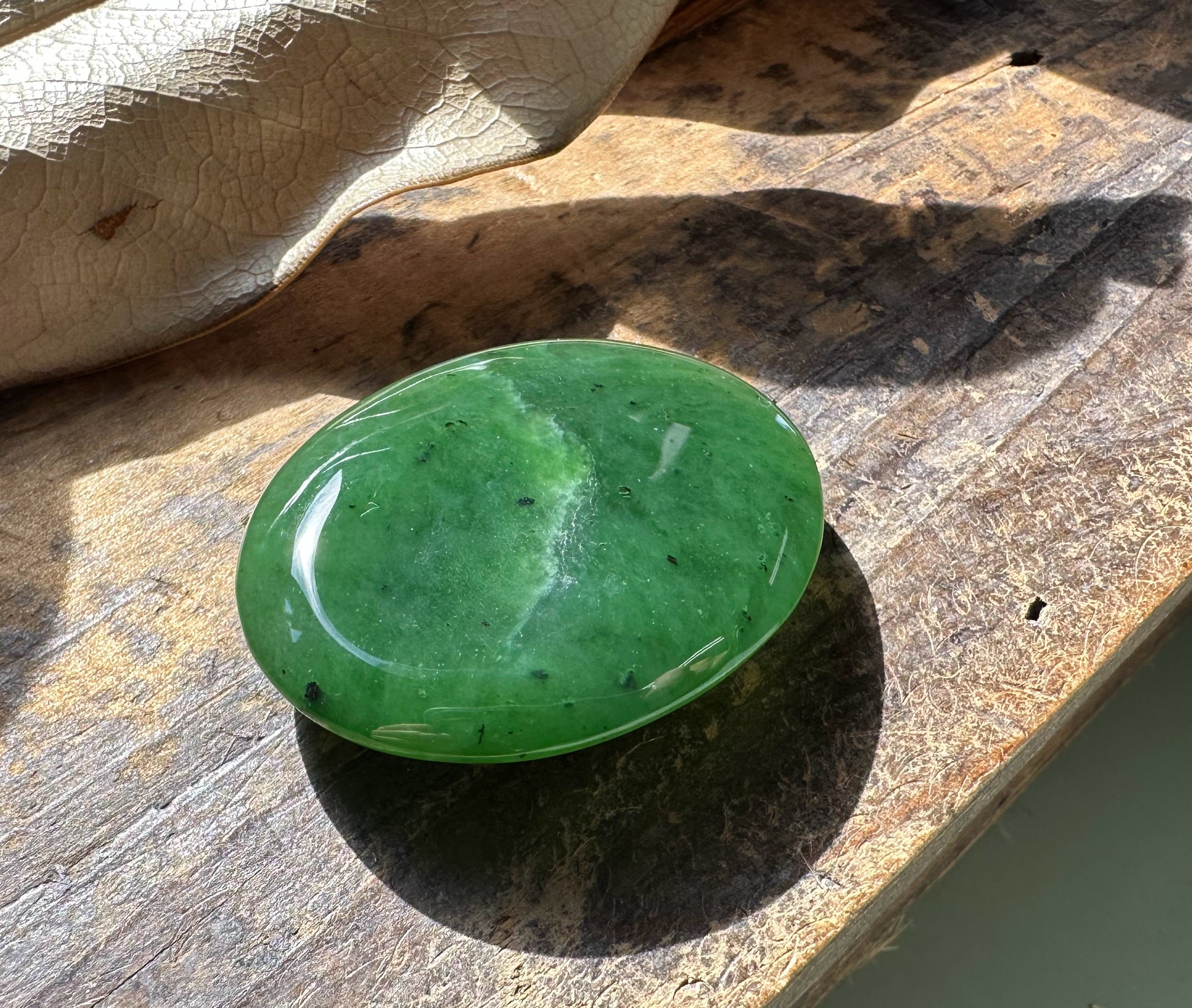 Canadian Jade Worry Stone, available in 2 sizes