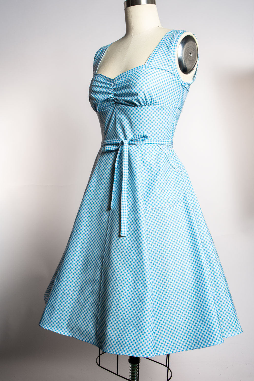 Sadie Dress - Little Sky Gingham
