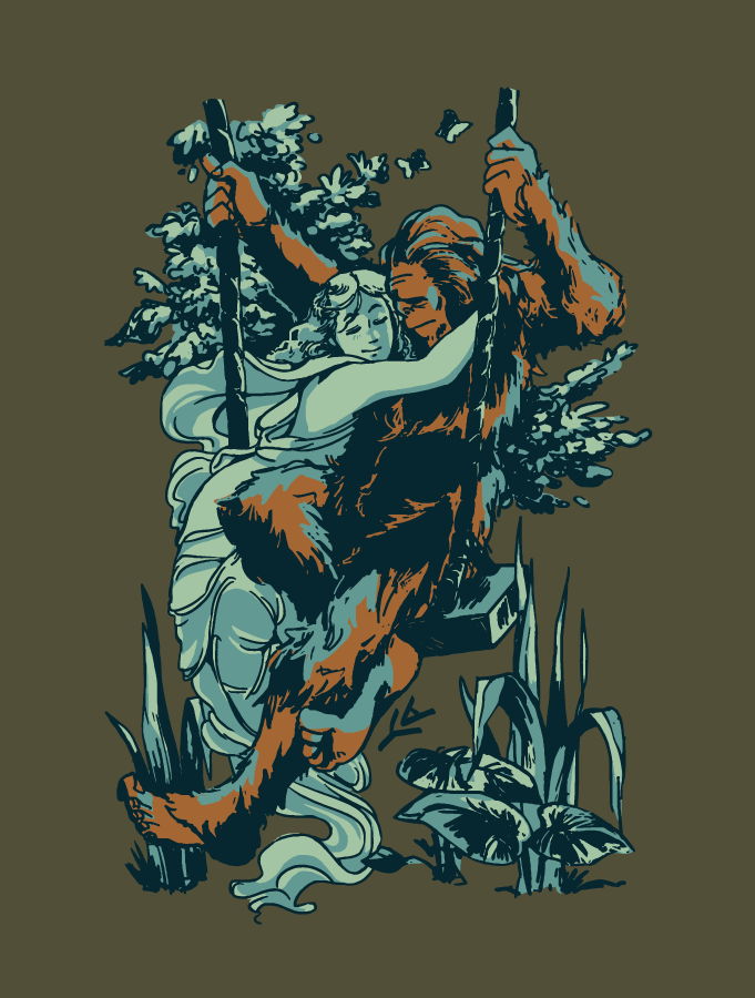 Swingin' With Sasquatch · Unisex T-Shirt