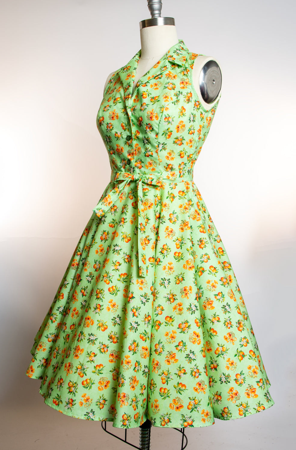 Staci Dress- Orange County, Lime