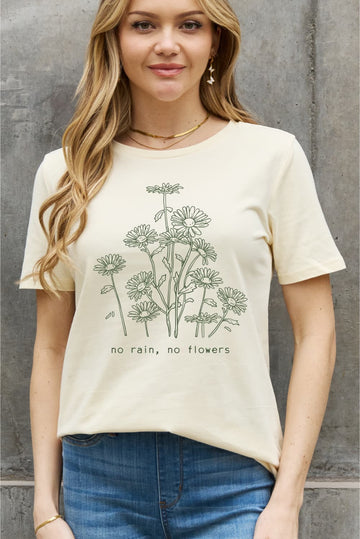 Simply Love-No Rain, No Flowers Tee