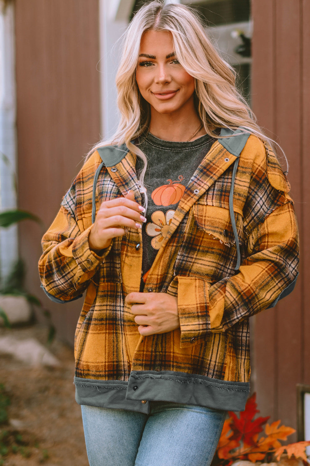 Pumpkin Plaid Jacket