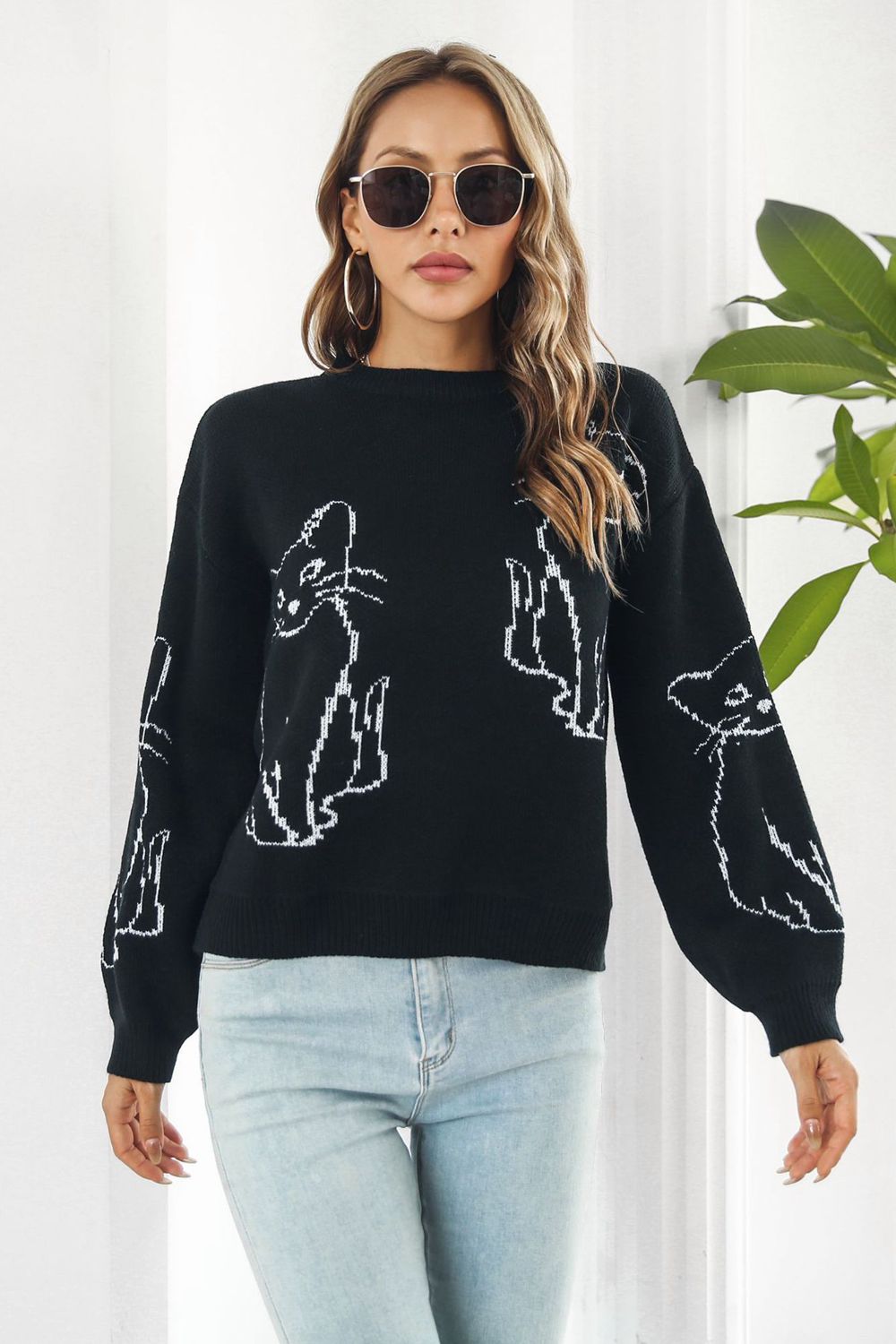 Cat Pullover Sweater