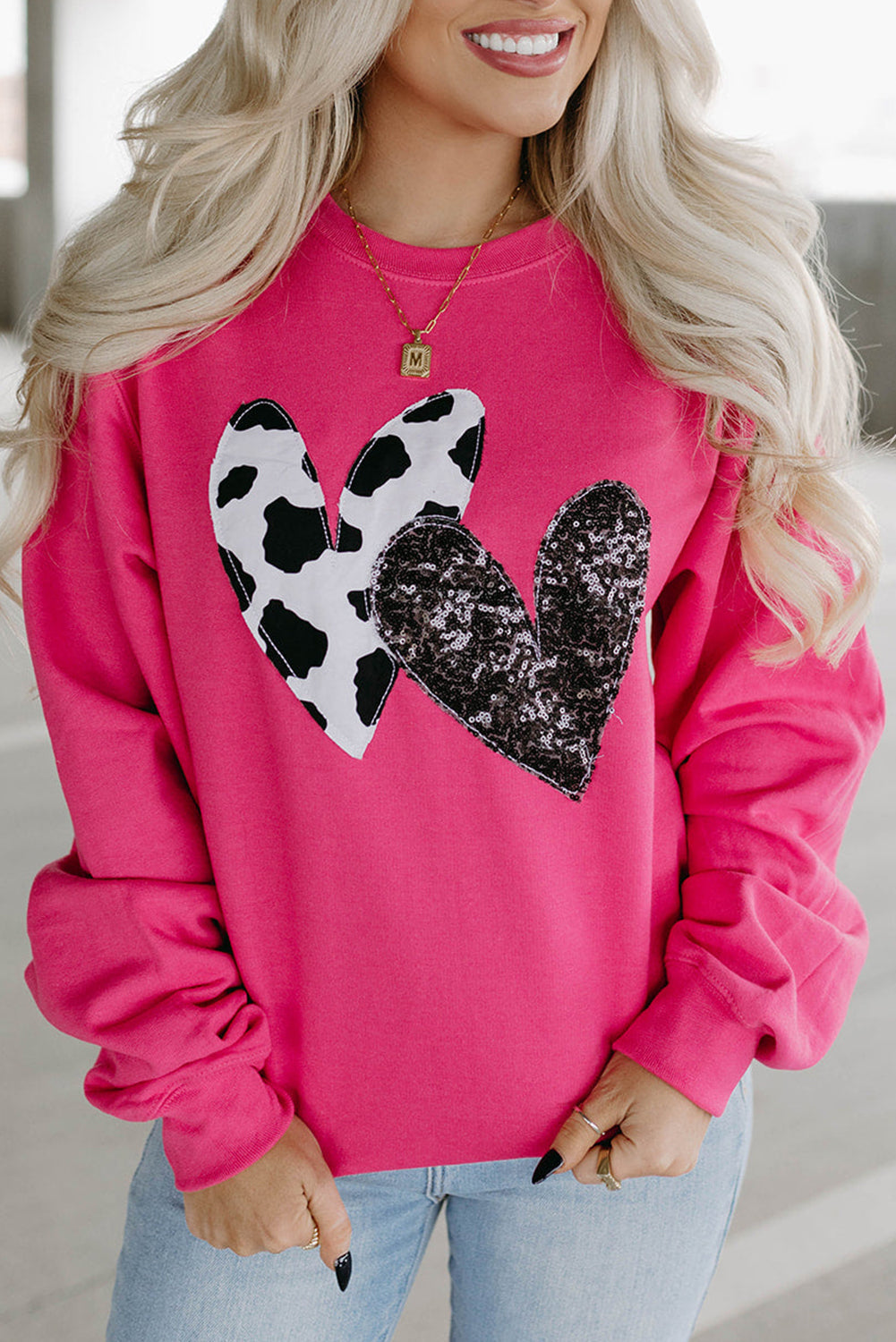 Cows & Sequins Graphic Sweatshirt