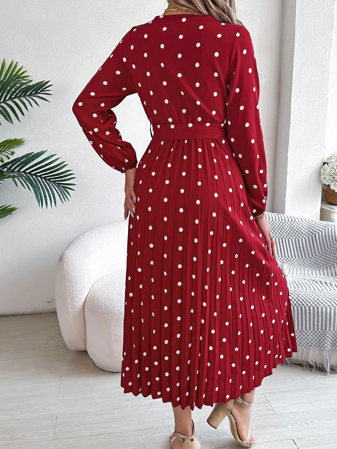 Polka Dot Midi Dress