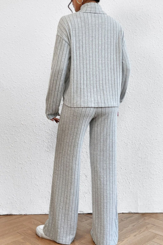 Warm and Cozy Ribbed Lounge Set