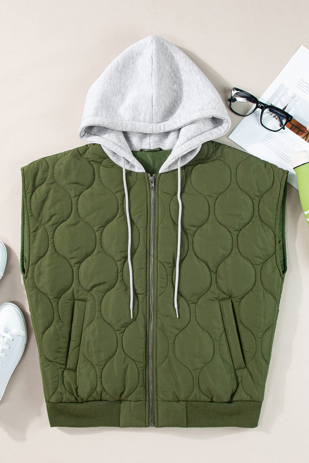 Gym Ready Zip Up Hooded Vest
