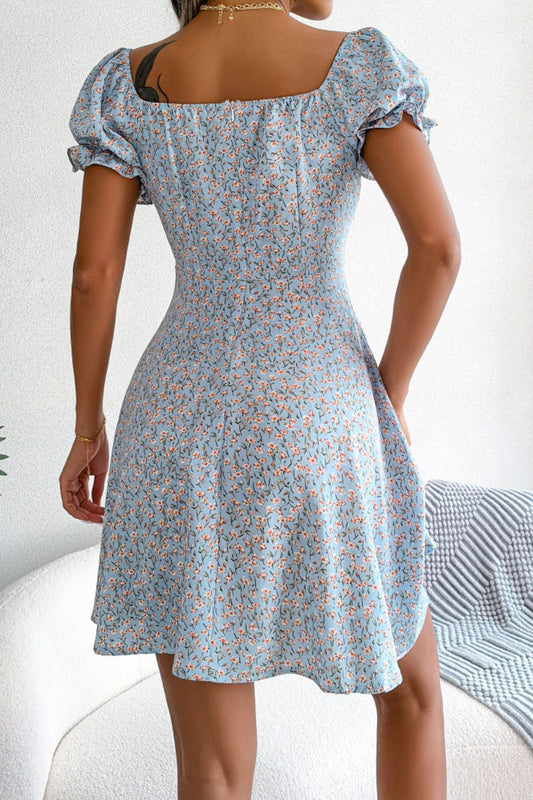 Ditsy Floral A-Line Dress