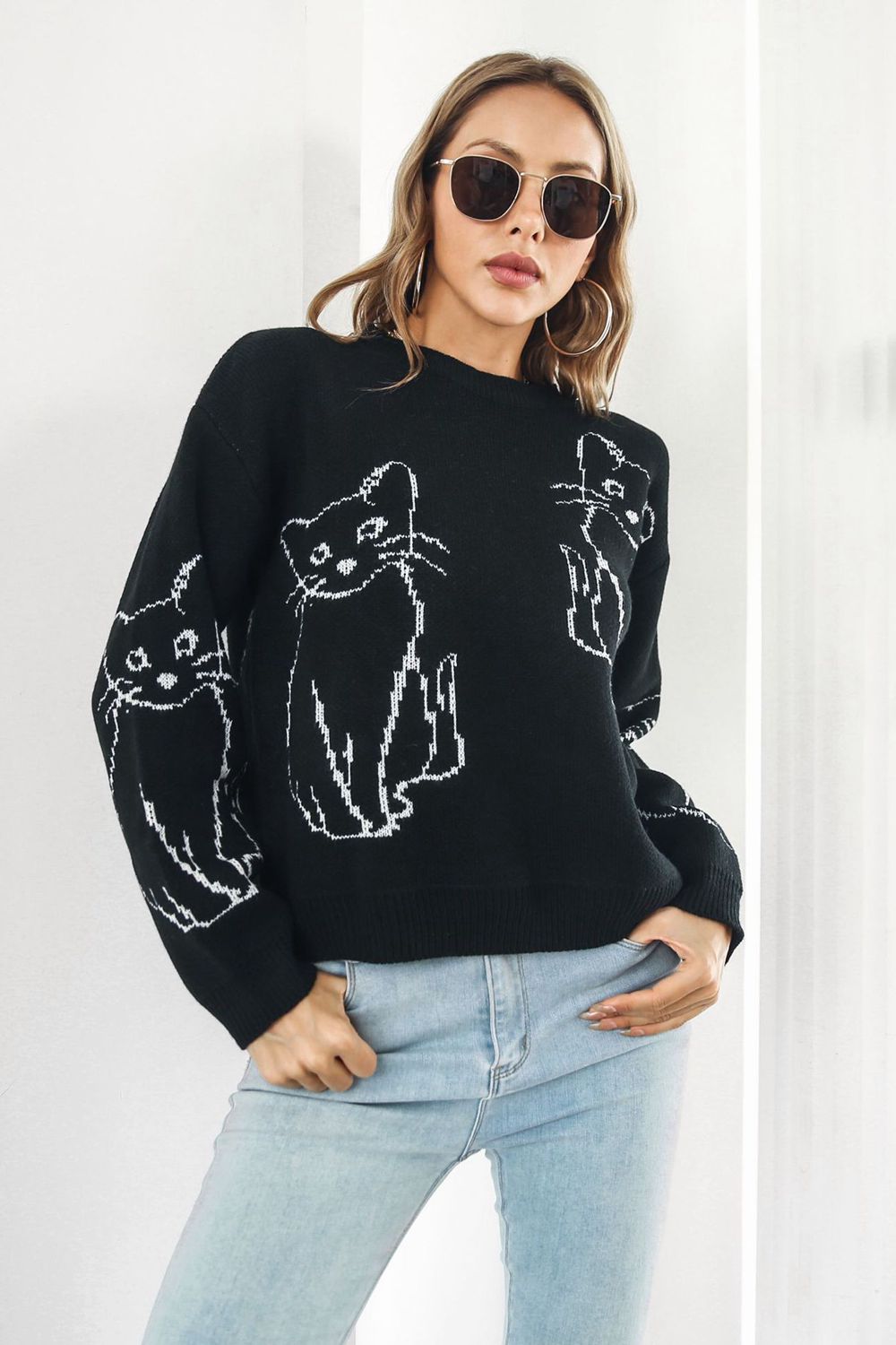 Cat Pullover Sweater