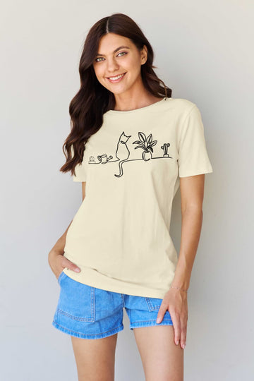 Simply Love-Cat Graphic Tee