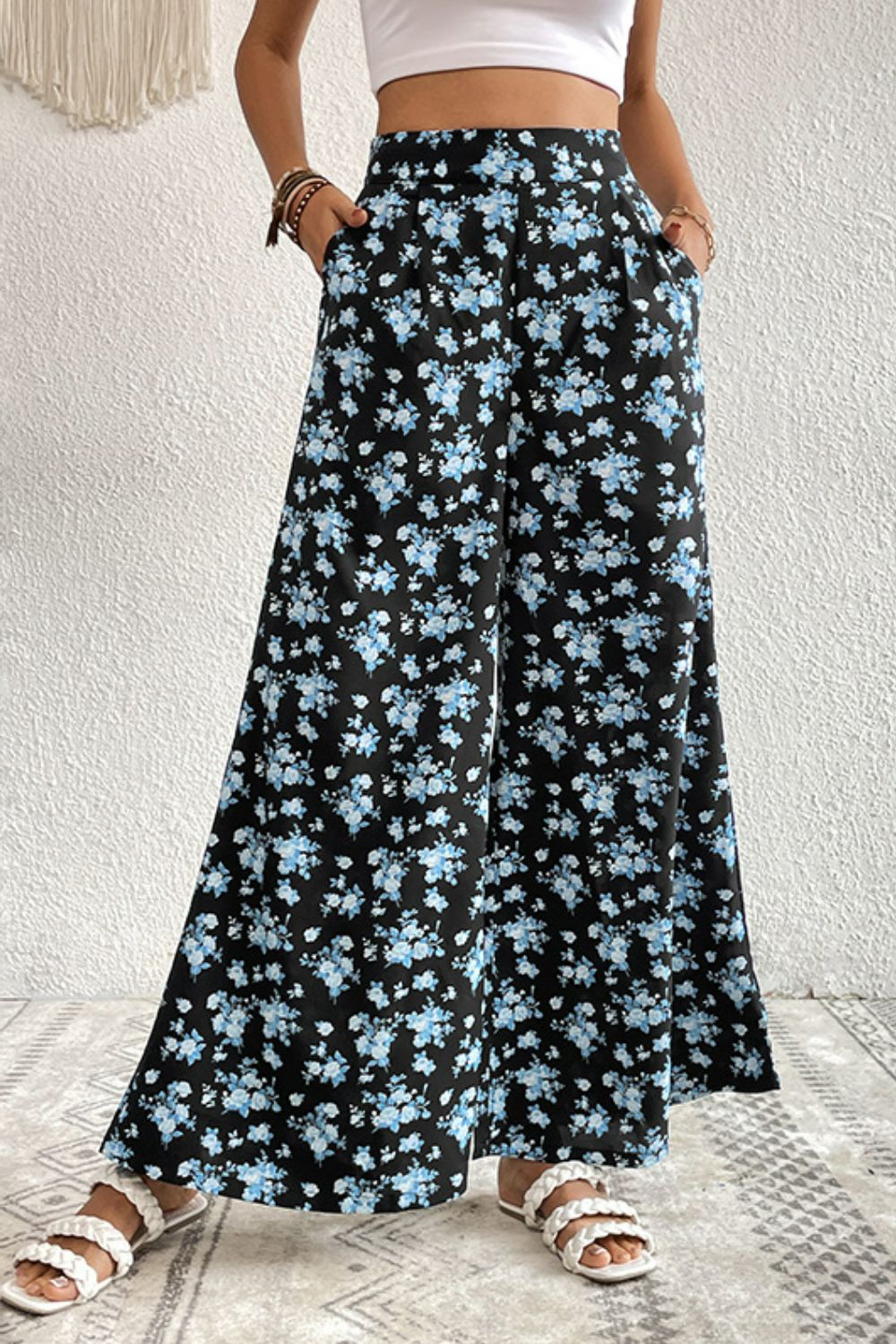 Perfee-Floral Culottes